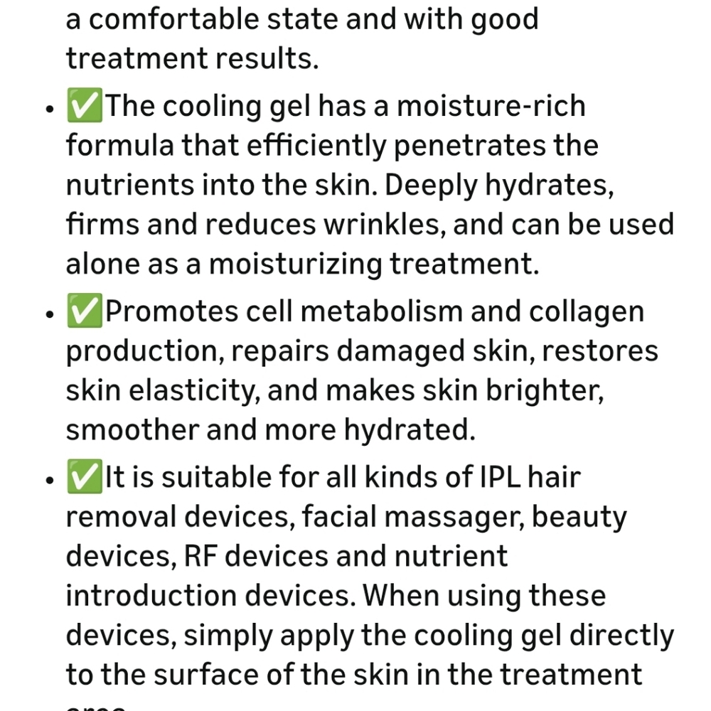 Facial Cooling Gel For Laser Hair Removal - Picture 7 of 10